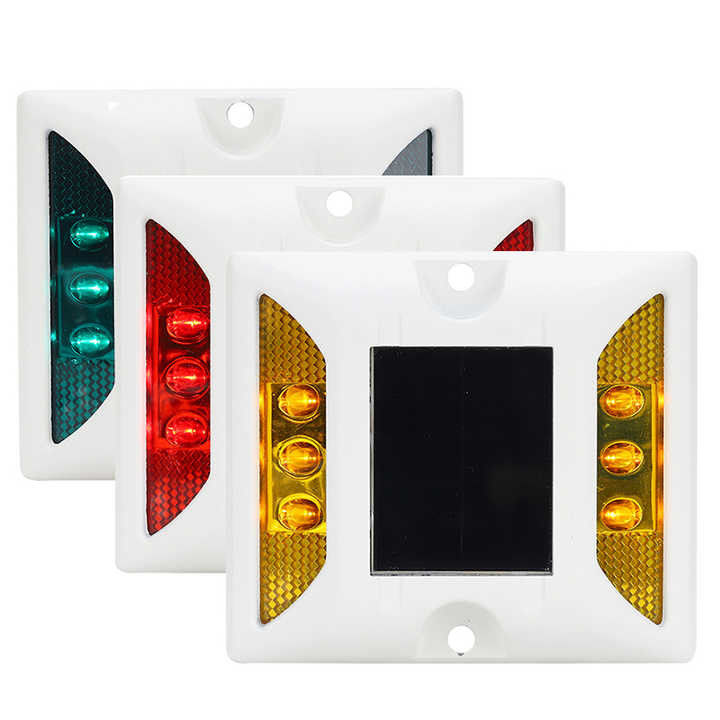 125 * 110 * 25mm Blu LED solare Road Studs lampeggiante Cat's Eye Road Marker