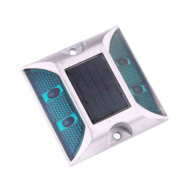 Flashing Road Stud luce solare colore verde personalizzato per strada scura