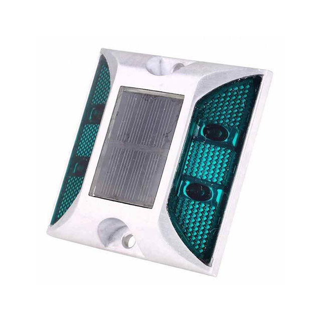 Flashing Road Stud luce solare colore verde personalizzato per strada scura