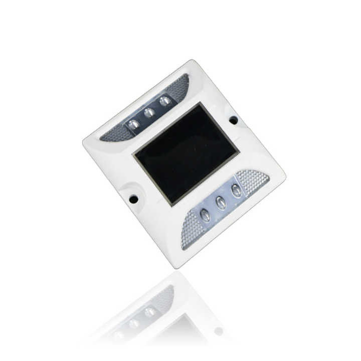 IP68 lampeggiante stazionario in alluminio solar Road Stud 5 colori per strada scura