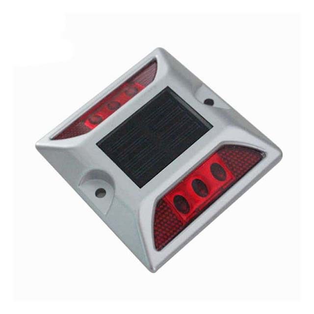 Anti UV PC LED solare Road Markers Aluminium Casting Road Stud Light