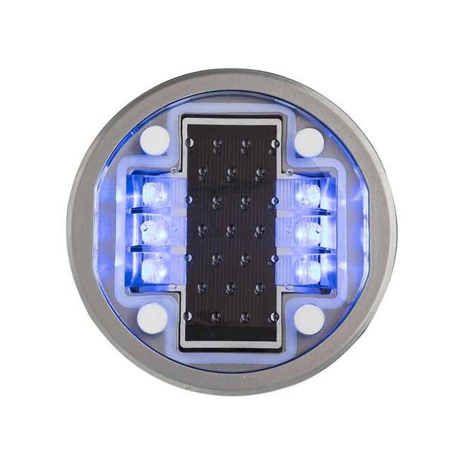 Riflettori stradali a energia solare flash IP68 con 5 colori LED