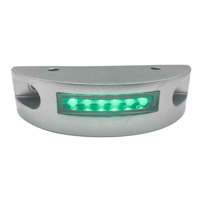 Forma di mezzaluna Luci di segnalamento stradale solare Cassa in alluminio Flashing Truck LED