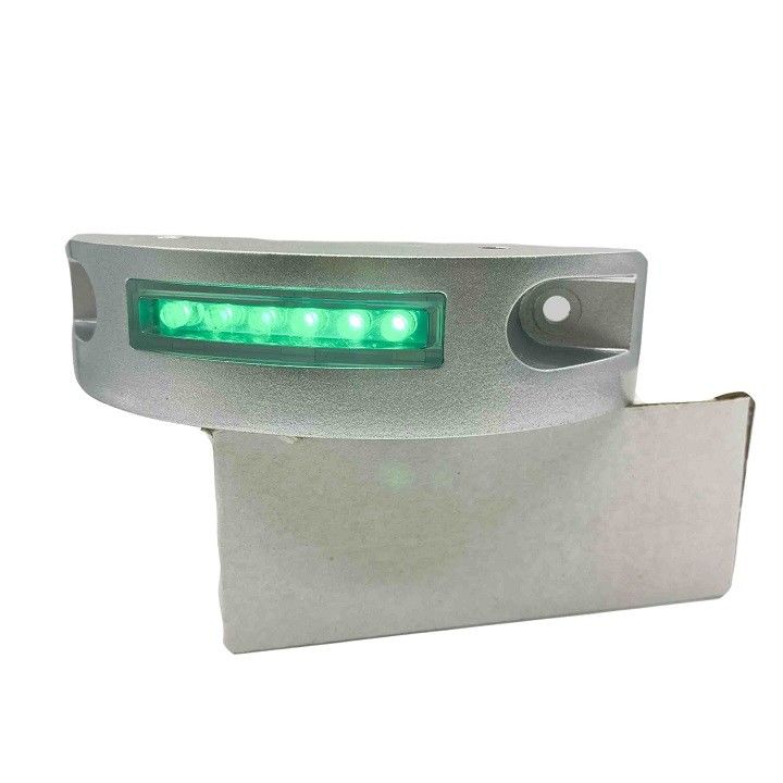 Giallo LED Aluminio Solar Road Stud Mezza luna forma lampeggianti luci di marcatore LED