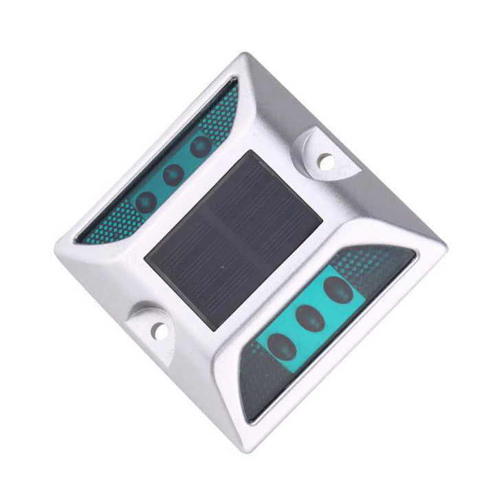 IP68 LED di alluminio solare per le strade per le autostrade colore verde riflettori per gli occhi di gatto