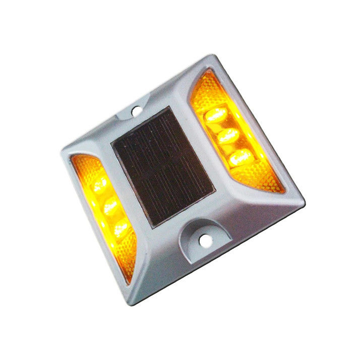 LED Cat Eyes Reflector Riflettente IP68 Un lato di alluminio Solare Road Stud Light