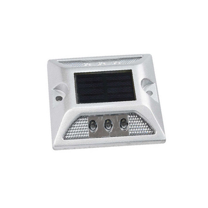 Lumiere LED solari per strada per strada in alluminio bianco