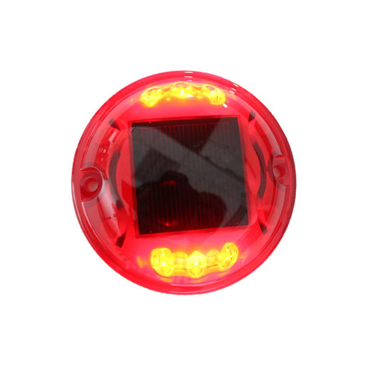 Materiale PC IP68 rotondo occhio di gatto strada stud 360 gradi indicatori di marciapiede luce