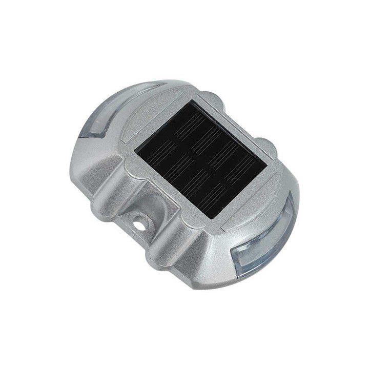 Lumiere a LED solare per strade in alluminio 3M riflettente incorporata a forma di piede di cavallo